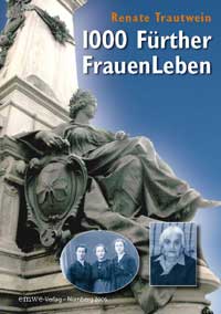 Frauenstatue sowie zwei historische Fotos von bekannten Frauen